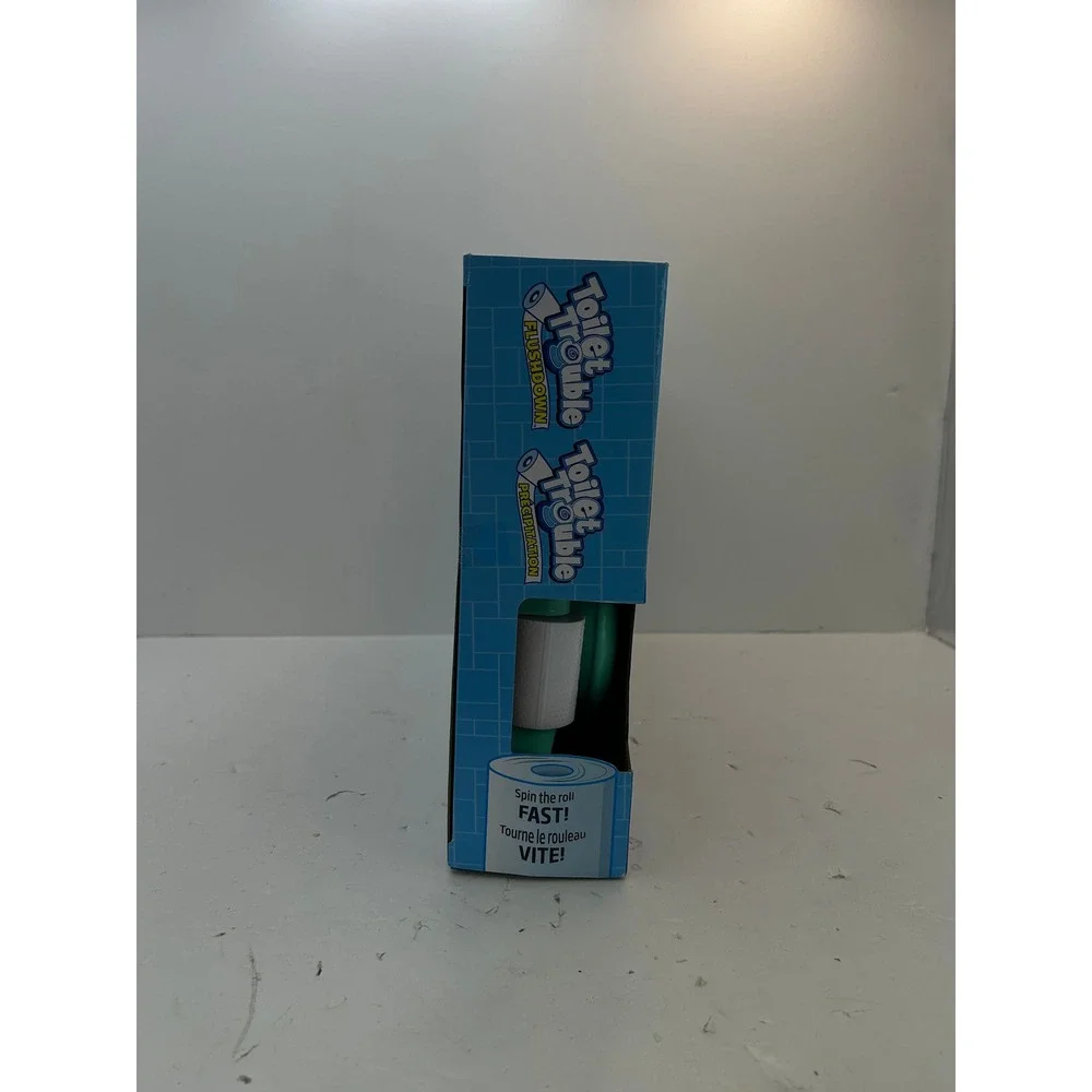 Hasbro Toilet Trouble Flushdown Game Kids OS Blue